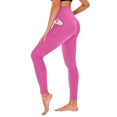 High Waisted Leggings for Women - No See Through Tummy Control Cycling Worko… | Amazon (US)