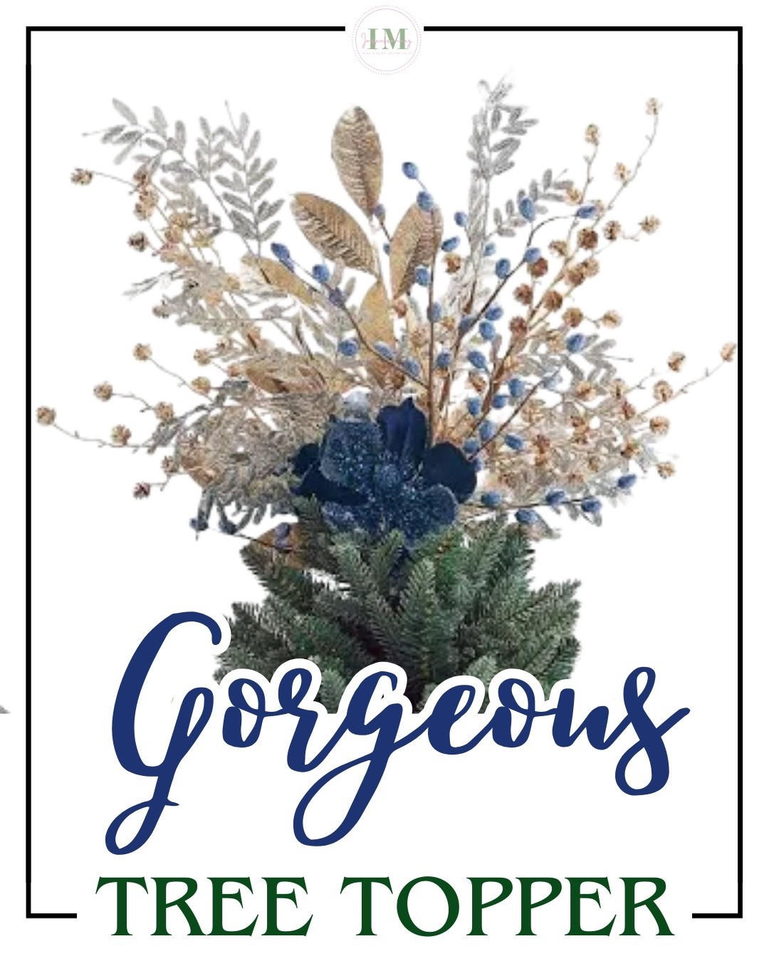 The most stunning statement for the top of your tree ✨💙 If you’re decorating with classic blue, gold, and greenery this season… this topper is perfection! Shop it now + follow @InspoFromMeg for more gorgeous holiday home finds 🎄

Hashtags:
#HolidayHomeDecor #ChristmasTreeDecor #TreeTopper #BlueAndGoldChristmas #HolidayInspo #FestiveFinds #LTKHoliday #ChristmasDecorIdeas #HomeForTheHolidays #SeasonalStyle #LTKHome #HolidayStyling #ElegantChristmas

#LTKHome #LTKSaleAlert #LTKHoliday