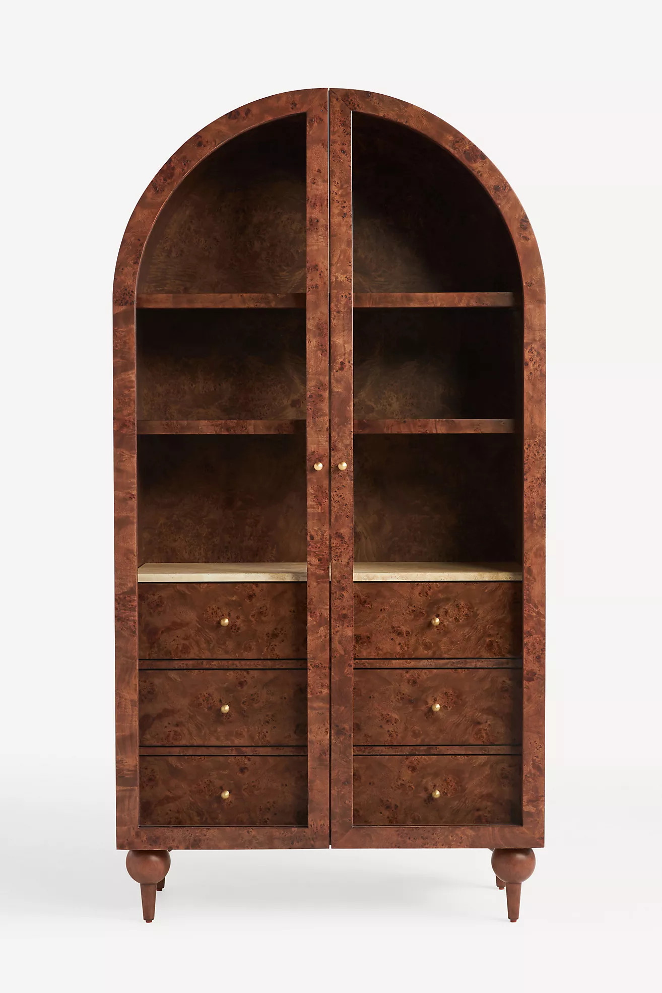 The Fern Marble Top Three-Drawer Storage Cabinet | Anthropologie (US)