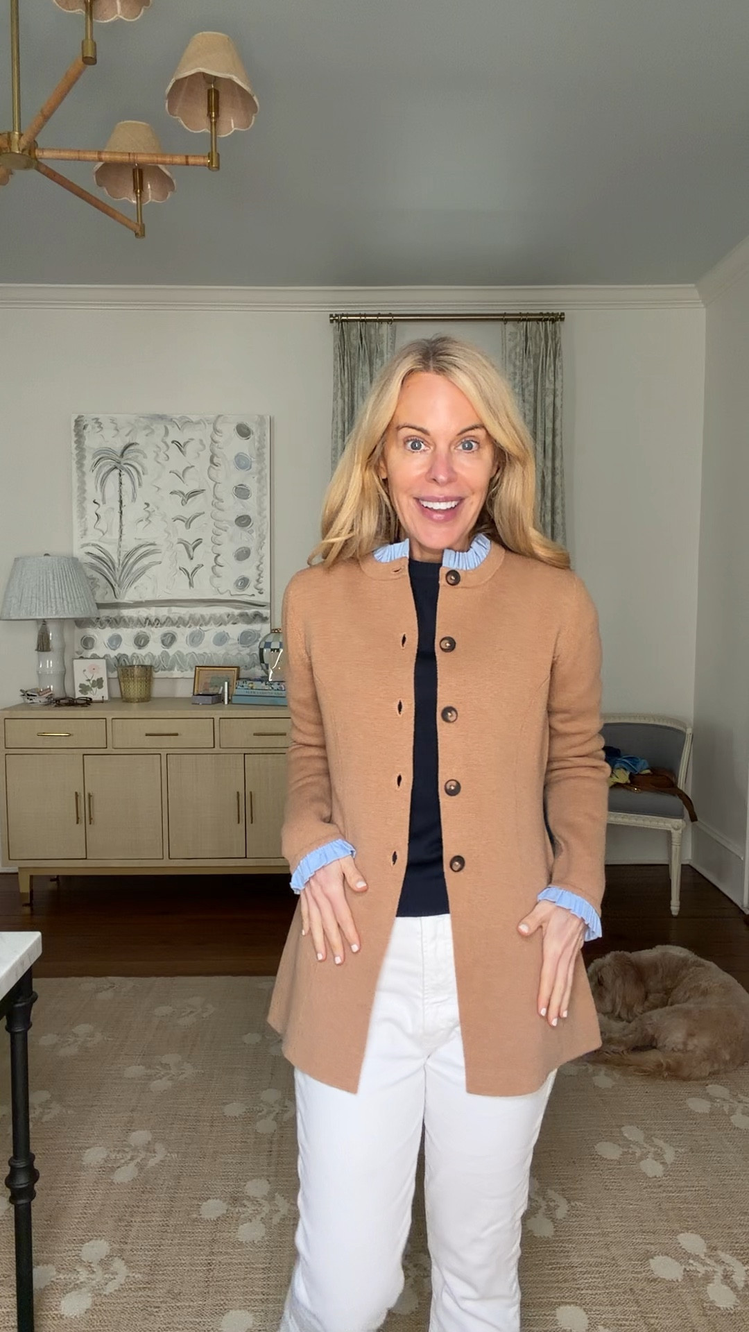 Love how long this cardigan jacket is 

#LTKOver40 #LTKootd #LTKSpringSale