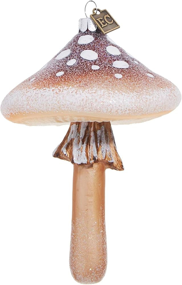 RAZ Imports Eric Cortina Mushroom Ornament, 5-inch Height, Brown, Glass and Resin | Amazon (US)