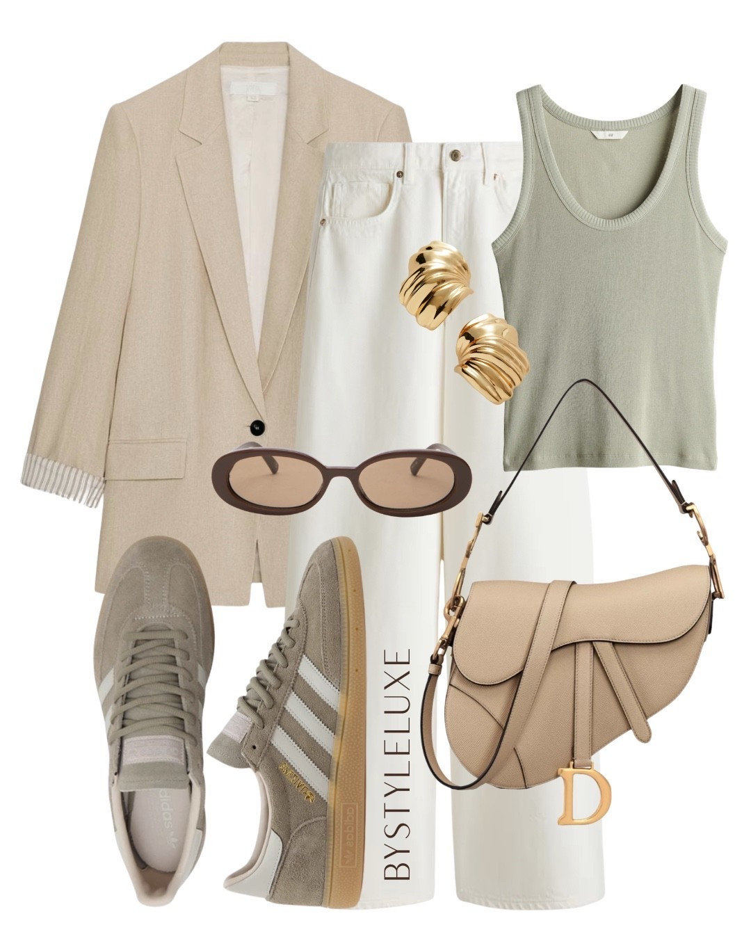 TANK TOPS - Easy styling with a staple tank top and jeans look. @adidas trainers 

#jeans #blazer #springoutfit 

#LTKshoes #LTKspring #LTKjeans