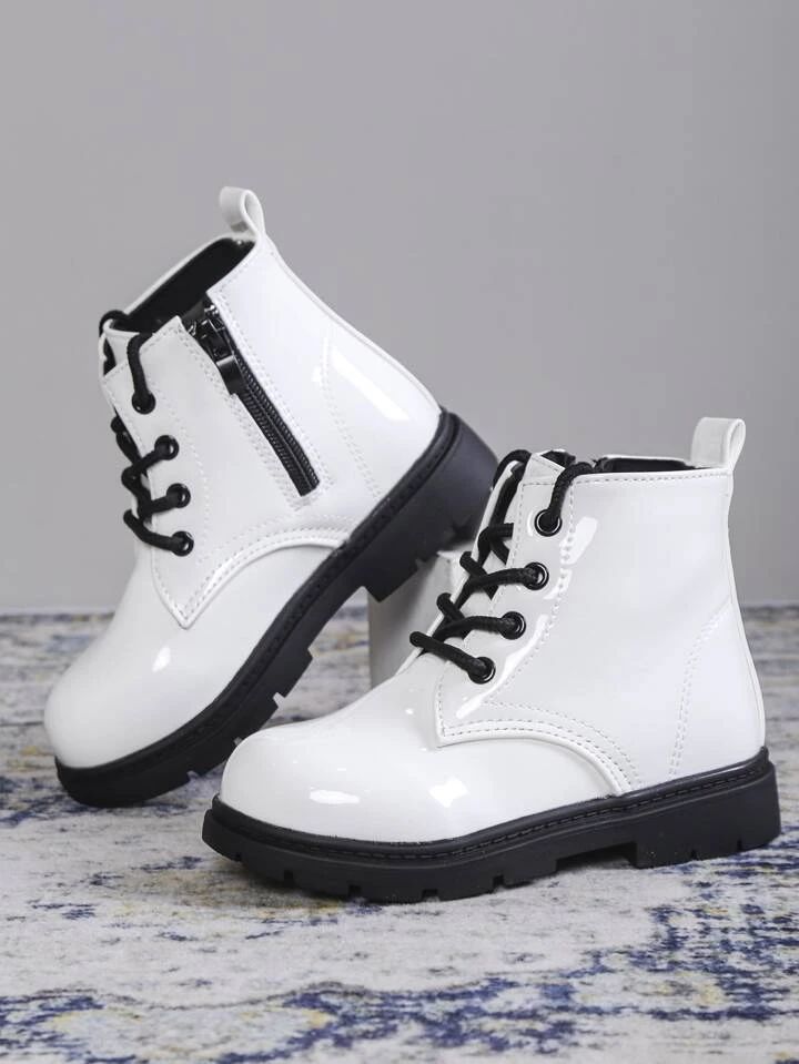 Girls Lace-up Front Combat Boots | SHEIN