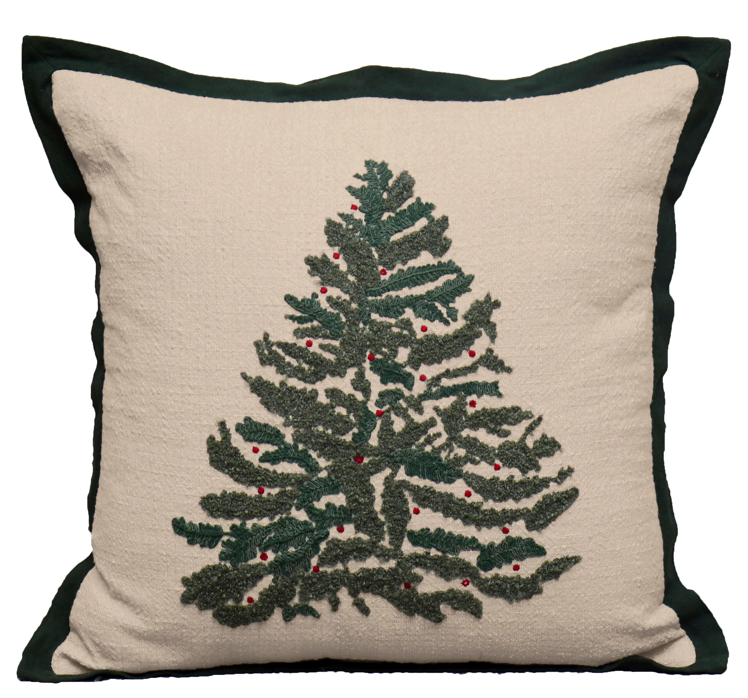 Better Homes & Garden 20"x20" Evergreen Embroidery Decorative Throw Pillow(1 Count) | Walmart (US)