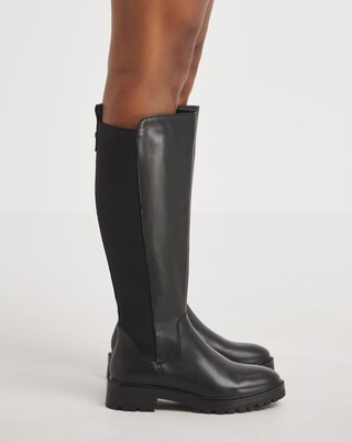 Leather High Leg Boot E Fit Standard Calf | Simply Be (UK)