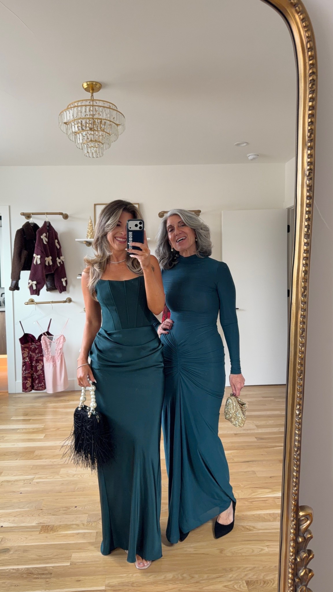 Mom and me wedding guest and formal event dresses 

Electric picks code: emerson20
Vici code: emerson30

Wearing my usual small/2
Mom wears a medium/6

Wedding guest
Formal event
Black tie
Teal dress
Long sleeve
Mother of the bride
Special occasion 

#LTKHoliday #LTKSeasonal #LTKWedding