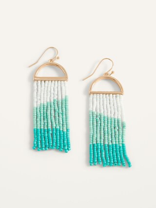 Gold-Toned Ombré Bead Chandelier Earrings for Women | Old Navy (US)