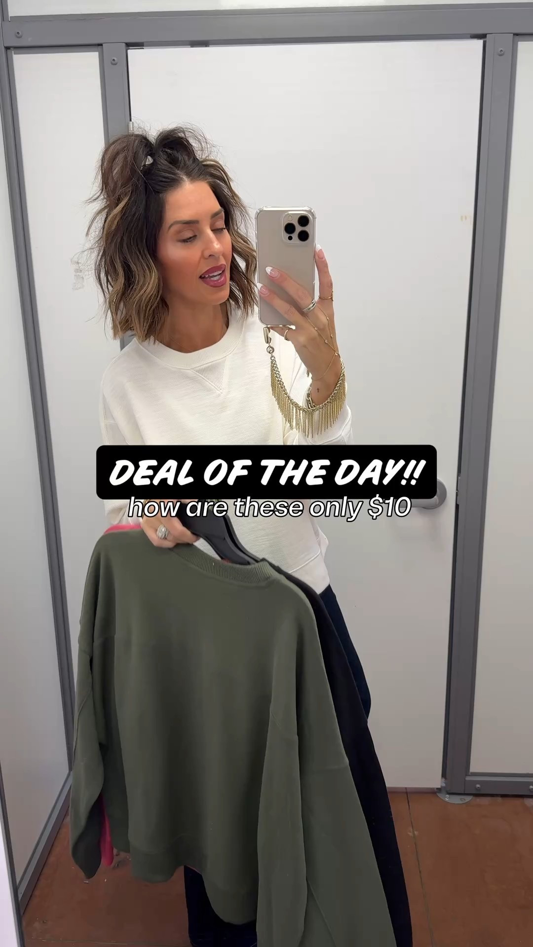 On sale for $7 sweatshirts
Sized up to an XL for the oversized fit…normally wear a M



#LTKSaleAlert #LTKGiftGuide #LTKFindsUnder50