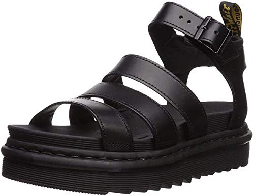 Dr. Martens Women's Blaire Sandal, Black Brando Leather, 5 | Amazon (US)