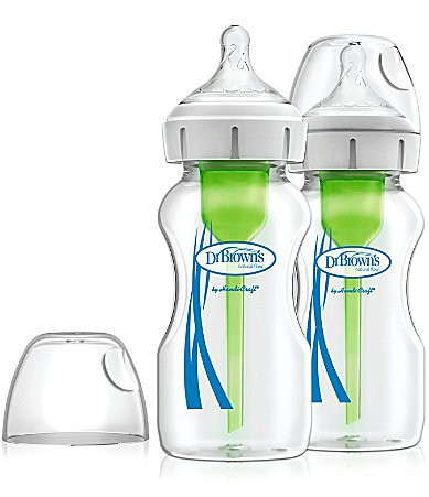 Dr. Brown's Options Anti-Colic Wide-Neck 9oz Glass Baby Bottle 2-Pack | Dillard's