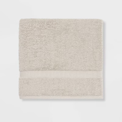 Bath Towel Gray Sand - Room Essentials™ | Target