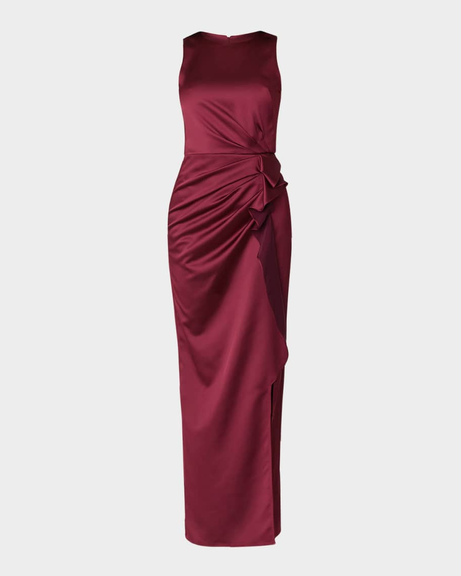 Shoshanna Satin Column Dress | Neiman Marcus