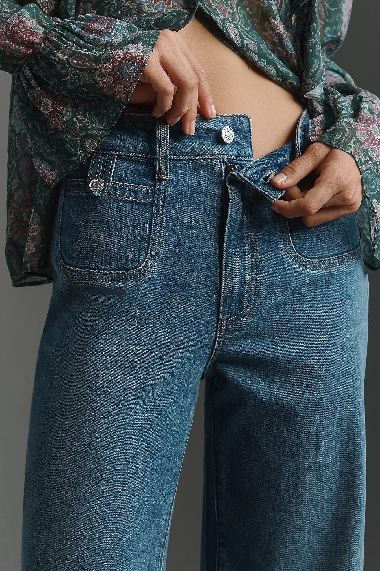 PAIGE Anessa High-Rise Wide-Leg Jeans | Anthropologie (US)