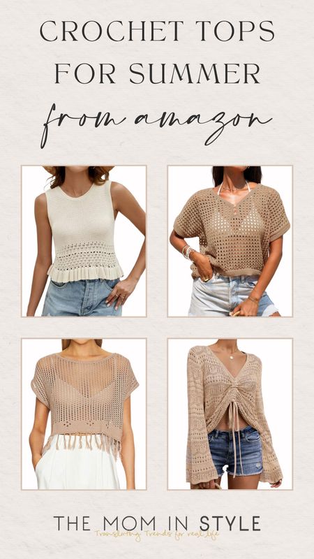 Amazon Crochet Tops 🌸

affordable fashion // amazon fashion // amazon finds // amazon fashion finds // spring outfits // spring fashion // spring outfit inspo // spring style // crochet tops

#LTKFindsUnder100 #LTKStyleTip #LTKFindsUnder50