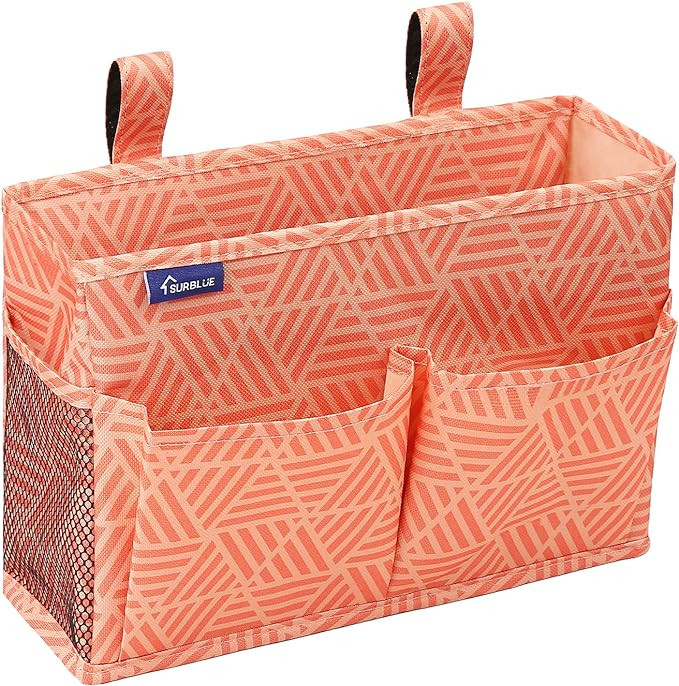 Bedside Caddy Hanging Bed Organizer Storage Bag Pocket for Bunk and Hospital Beds, College Dorm R... | Amazon (US)