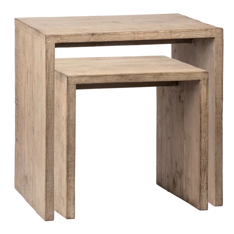 Svana Solid Wood Nesting End Tables End Table | Wayfair North America
