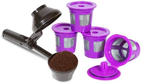 2-Item Bundle: 4-Pack Cafe Save Reusable K Cup Coffee Filters + EZ-Scoop 2 Tbsp Coffee Scoop with... | Amazon (US)