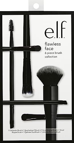 e.l.f. Flawless Face Kit, 6-Piece Brush Collection, Brushes For Face, Eyes & Brows, Vegan & Cruelty-Free | Amazon (US)
