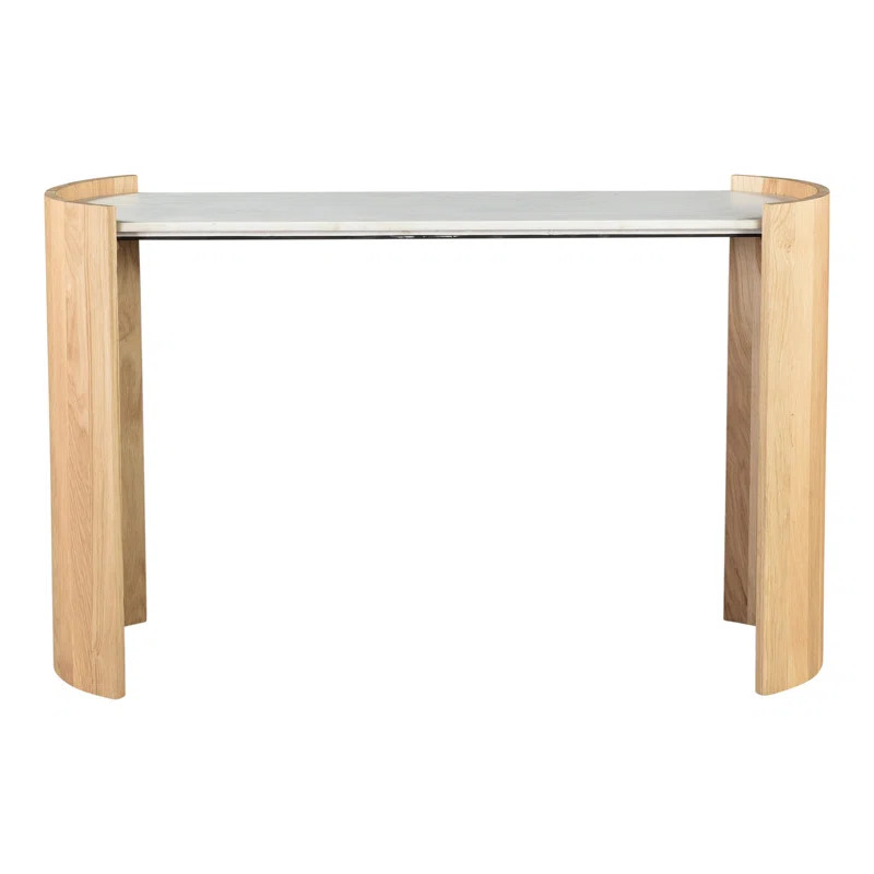 Loreto 50'' Genuine Marble Console Table | Wayfair North America