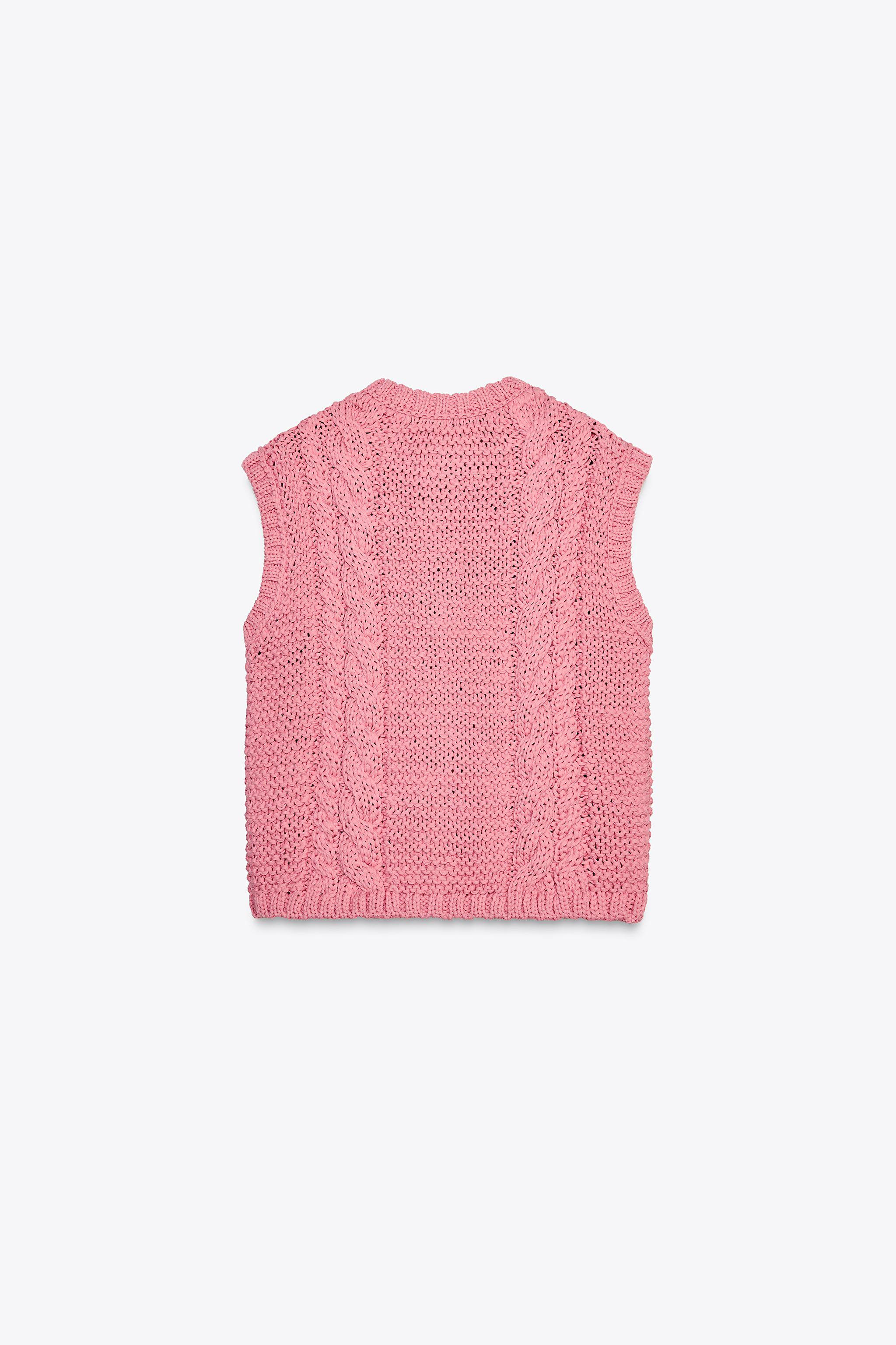 FLORAL BUTTON KNIT VEST TOP | Zara US