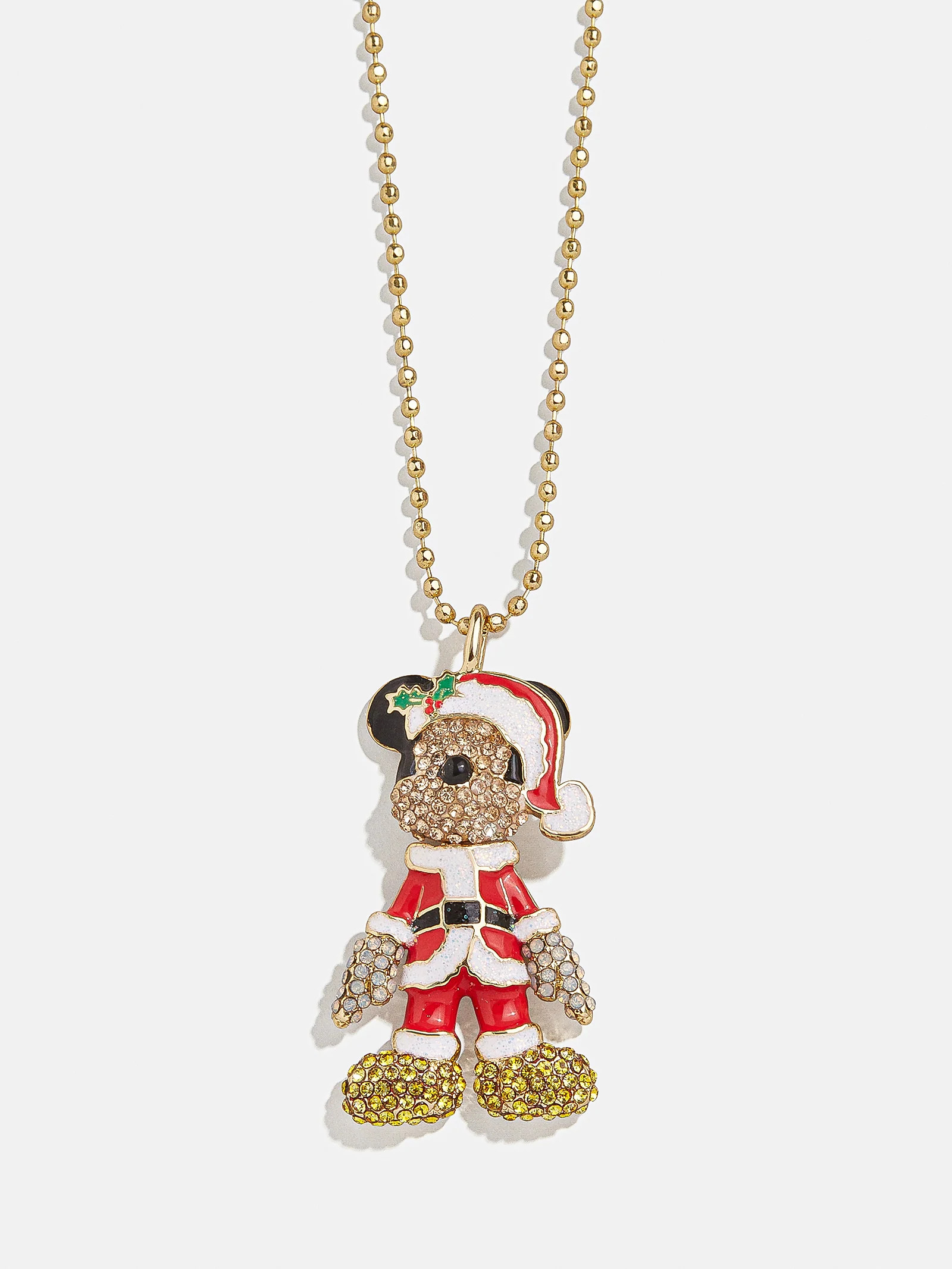 Mickey Mouse 3D Santa Clause Necklace - Mickey Mouse Santa Claus Necklace | BaubleBar (US)