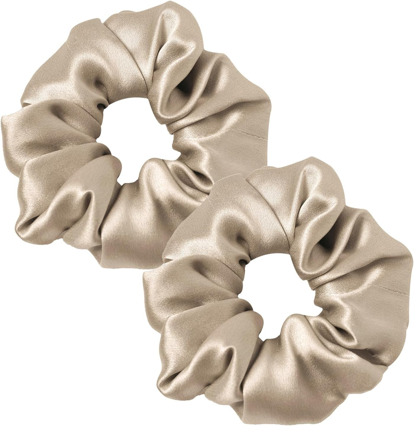 LilySilk 100% Silk Scrunchie [Pack of 2] Hair Elastics Women Girl Bobbles Scrunchies Vsco Girl Pu... | Amazon (UK)