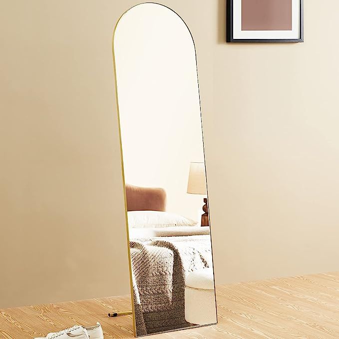 Harmati Full Length Mirror Floor Standing - Arched Full Body Mirror Metal Framed Free Standing Wa... | Amazon (US)