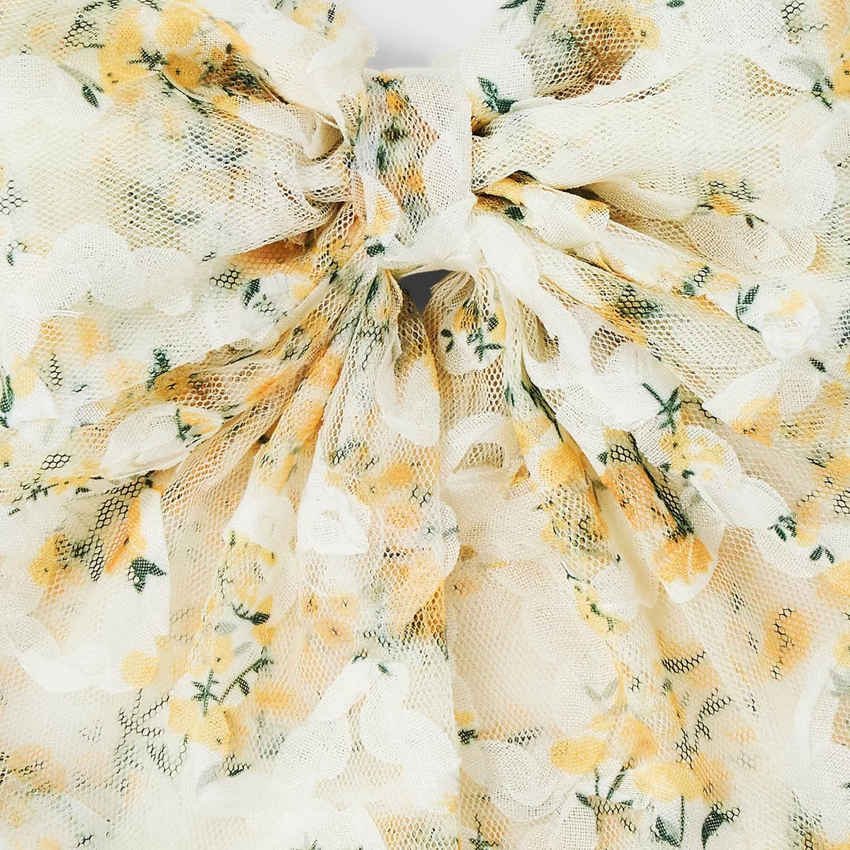 3D Flower Bow Hair Barrette - Wild Fable™ Yellow/Cream | Target