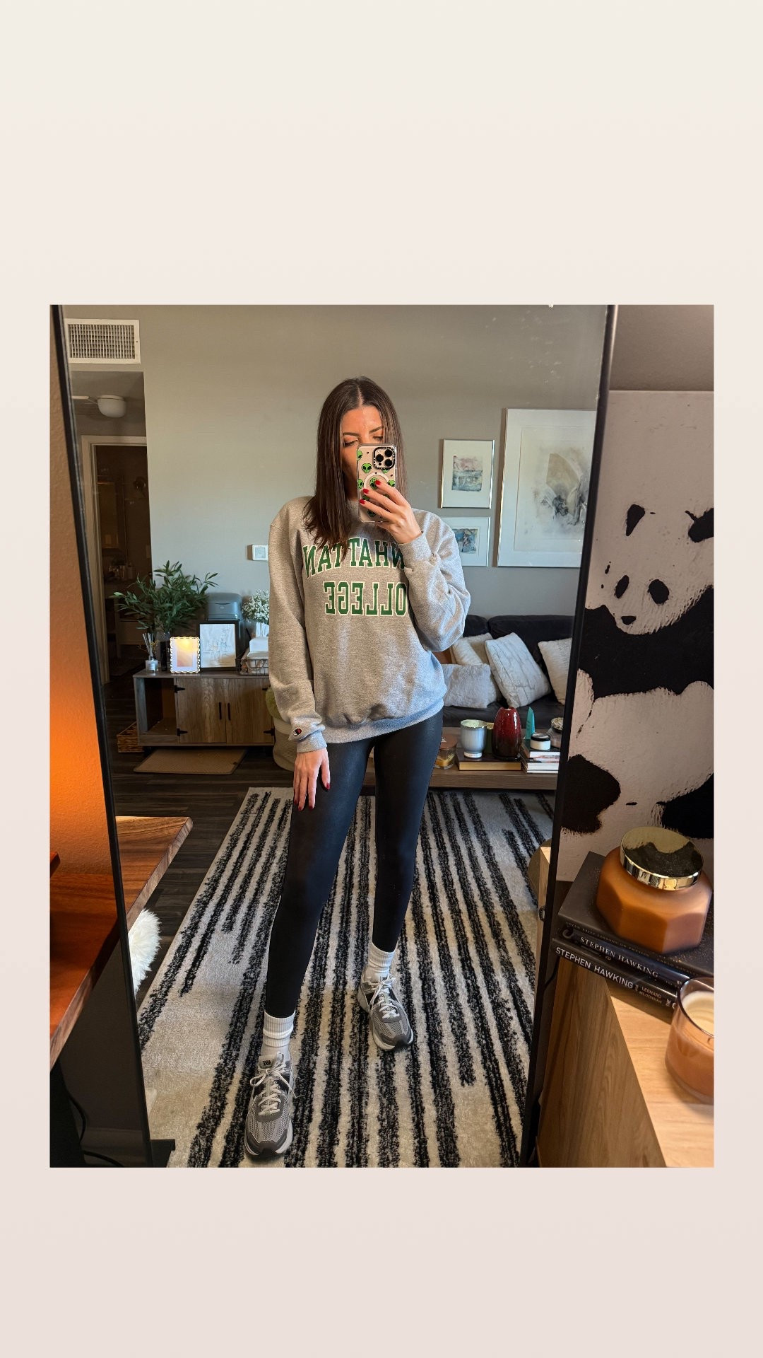 This sweatshirt? A lucky vintage resell store find (aka, not shoppable—sorry!). 

But the rest? 

Classic leggings, crew socks, and the ever-iconic Nike Vomero 5s for that effortlessly cool, running-errands-but-still-cute vibe. 

The perfect mix of vintage and modern staples. 

Who else is obsessed with these sneakers? 

#VintageFinds #NikeVomero5 #EffortlessAthleisure

#LTKFindsUnder100 #LTKFindsUnder50 #LTKShoeCrush