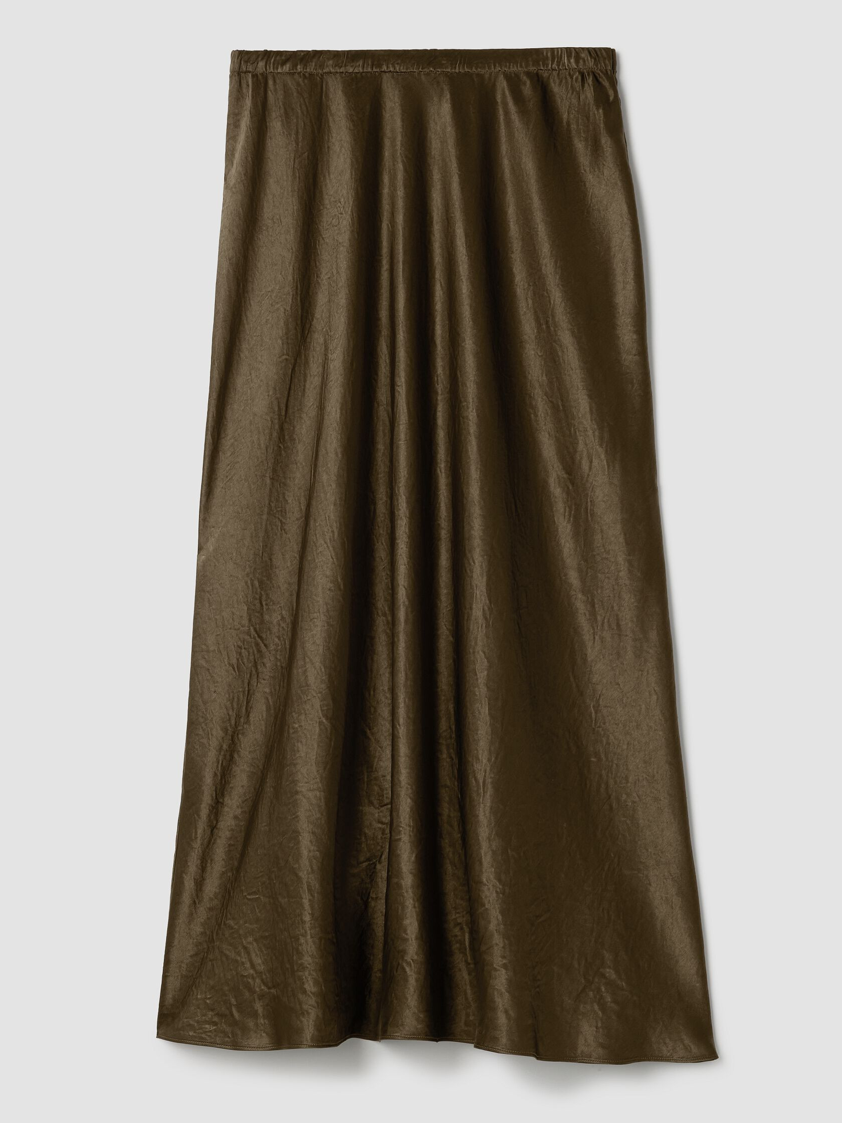 Textured Satin Slip Skirt | Eileen Fisher
