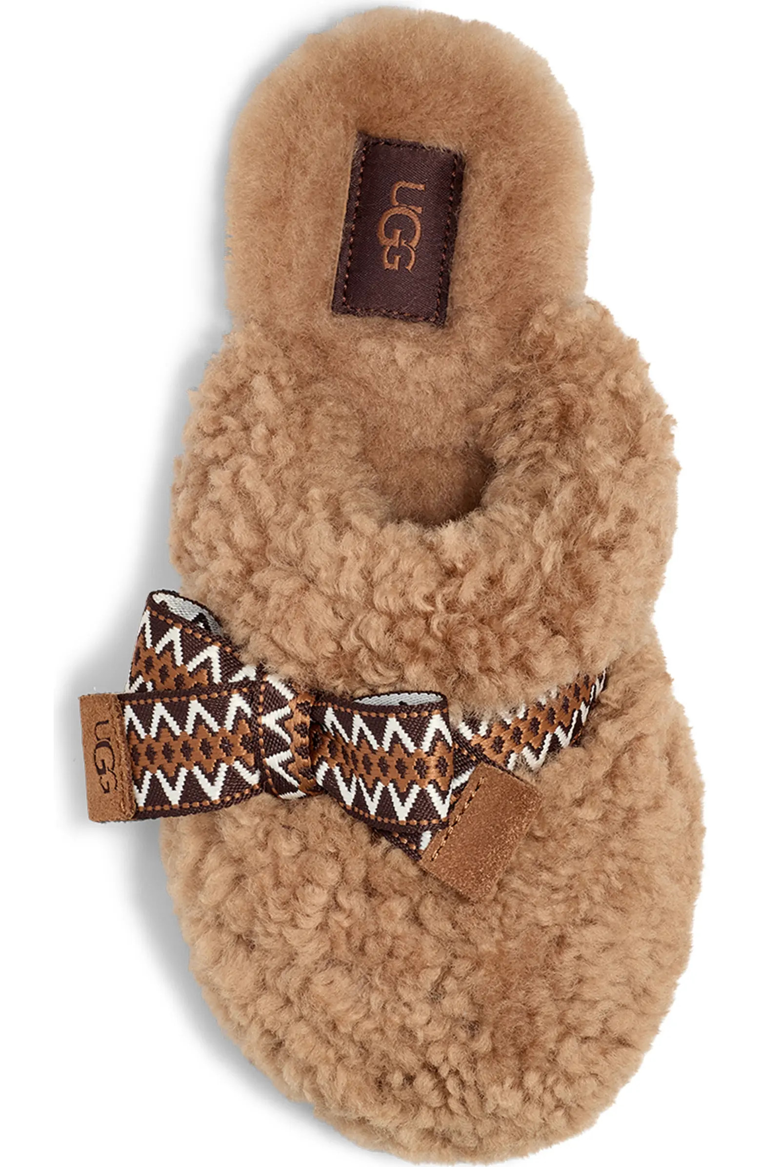 Maxi Curly Genuine Shearling Scuff Slipper (Women) | Nordstrom