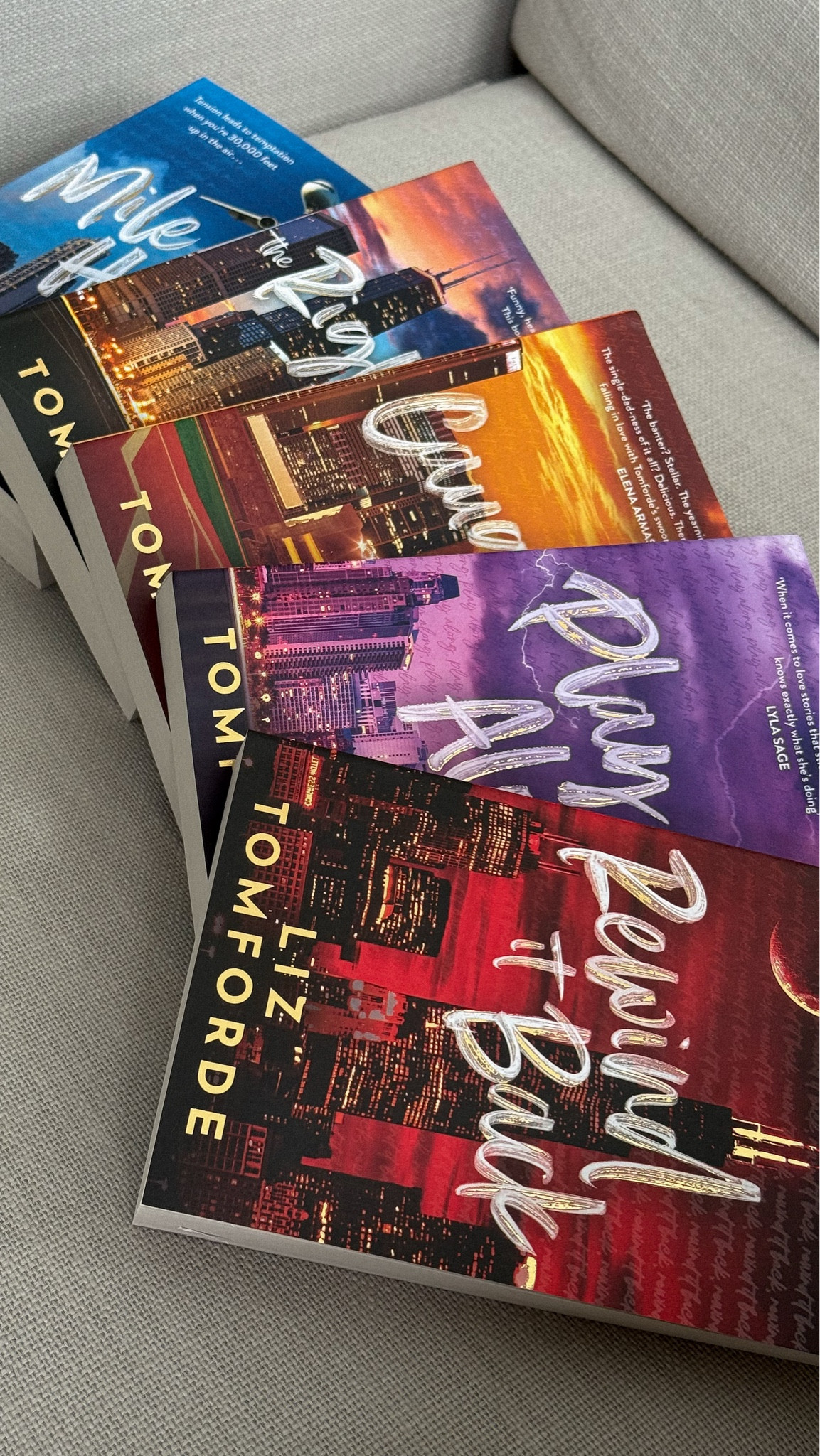 beautiful UK editions that somehow made me even more excited to start the series ✨📚

windy city series, liz tomforde, uk book editions, special edition books, romance books, sports romance, booktok reads, mile high, the right move, caught up, play along, rewind it back, romance series, bookshelf aesthetic

#LTKHome