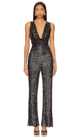 Heather Jumpsuit in Black | Revolve Clothing (Global)