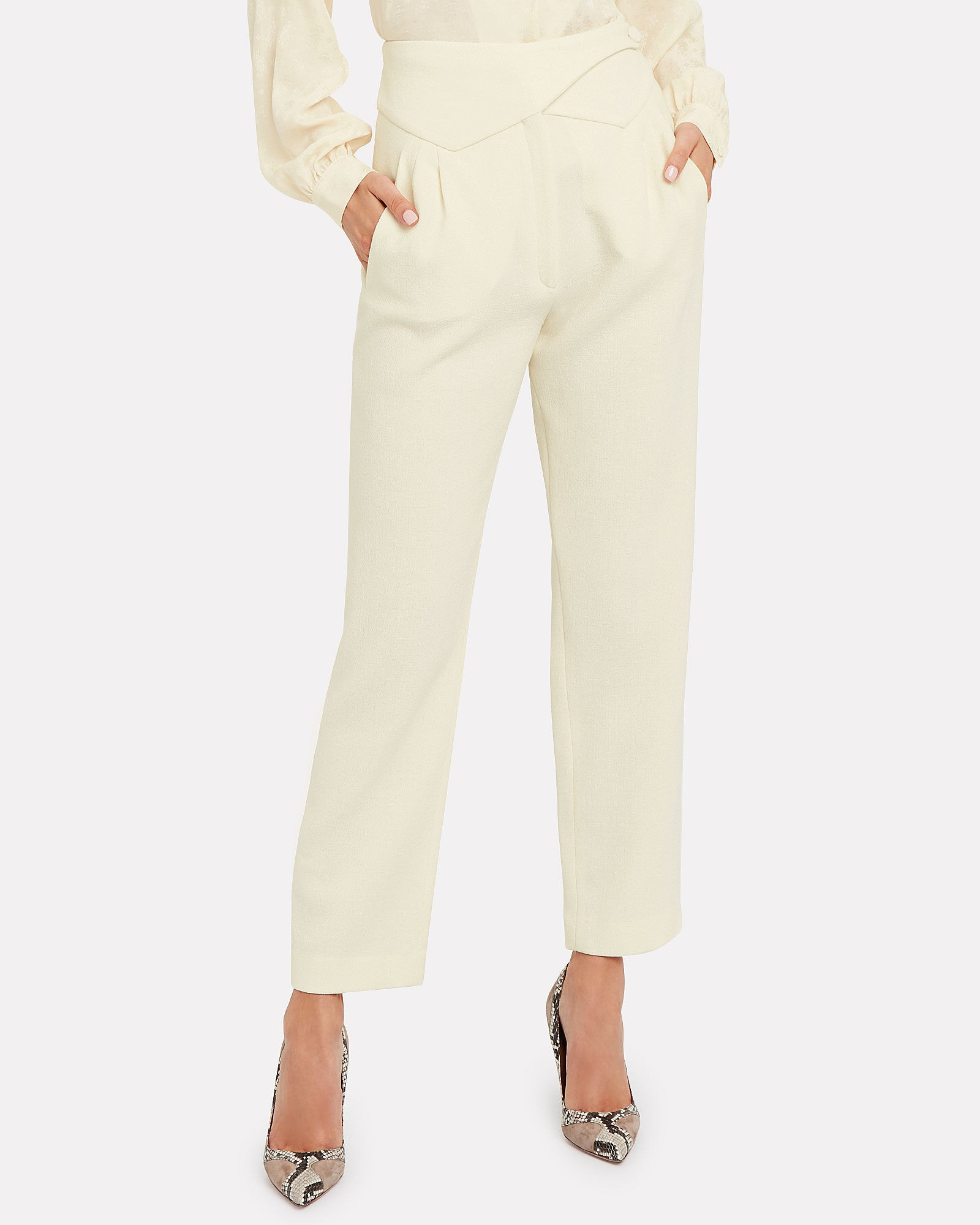 Basque Wool High-Rise Trousers | INTERMIX