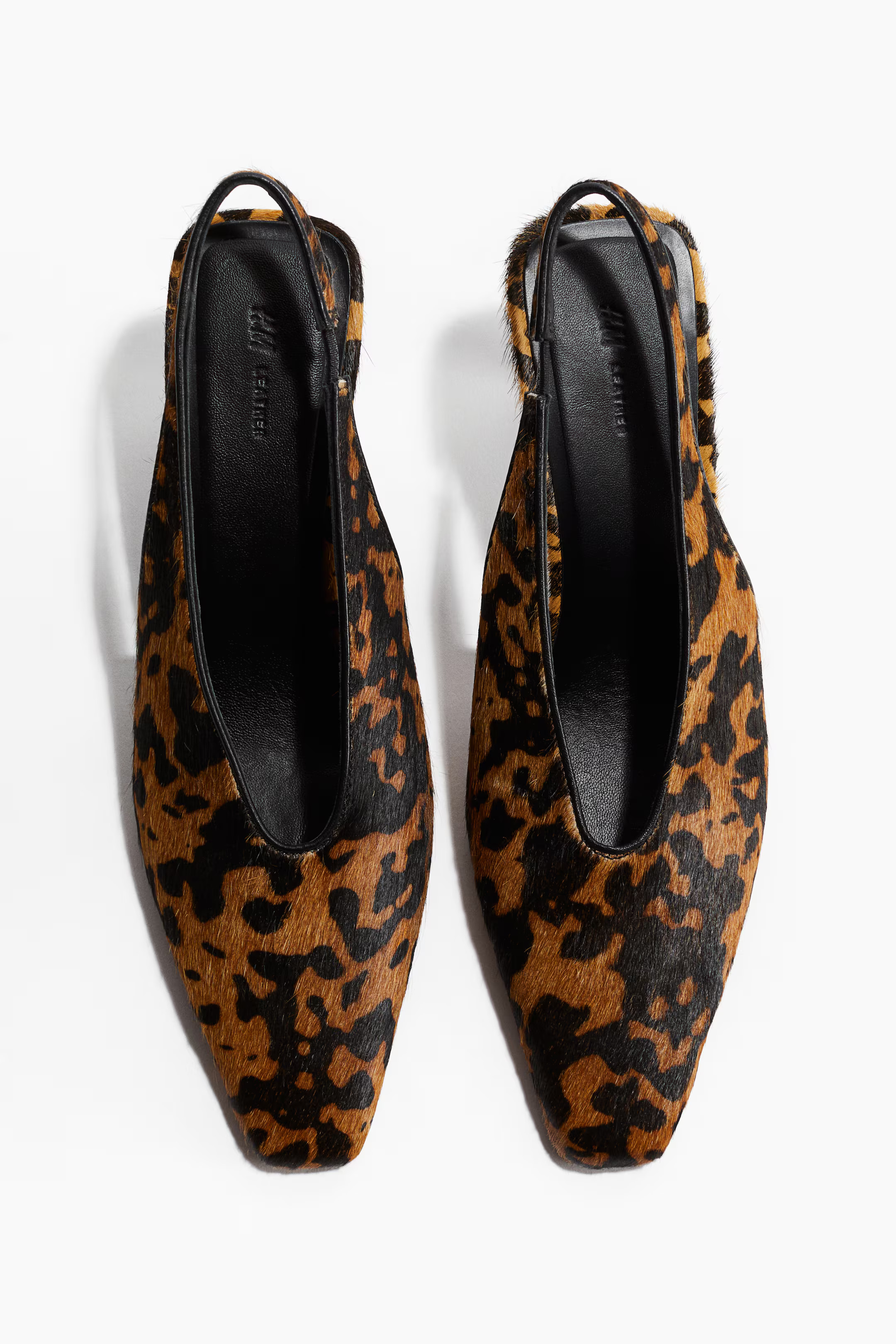 Heeled leather slingbacks | H&M (UK, MY, IN, SG, PH, TW, HK)