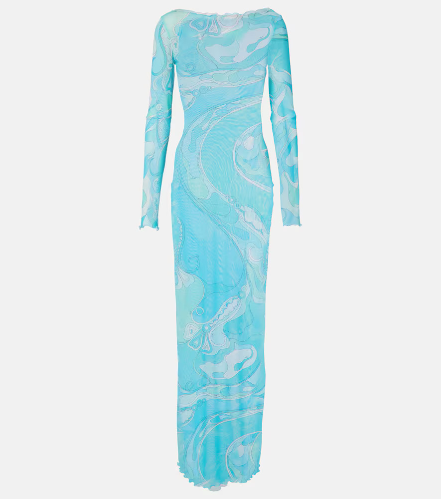 Pucci Orchidee sheer maxi dress | Mytheresa (US/CA)
