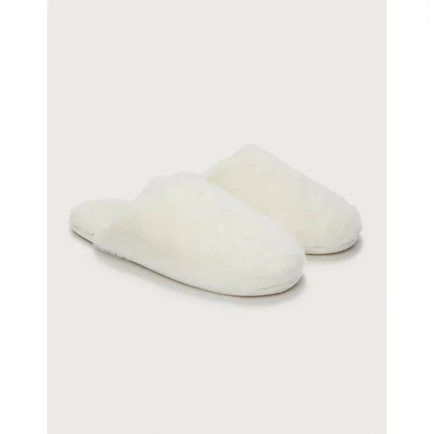 Faux-Fur Mule Slippers | The White Company (UK)