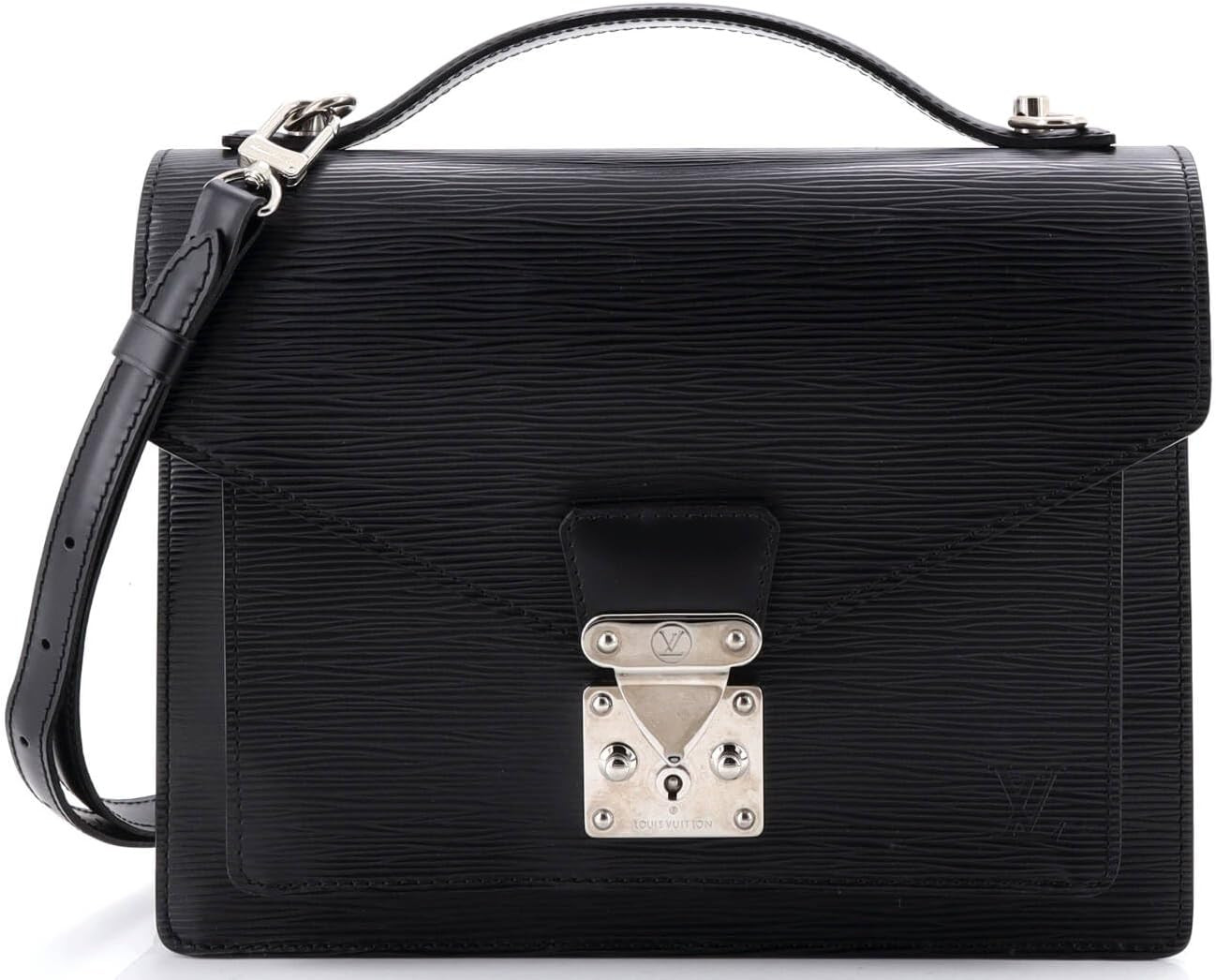 Amazon.com: Louis Vuitton, Pre-Loved Monceau Handbag Epi Leather, Black : Amazon Luxury | Amazon (US)