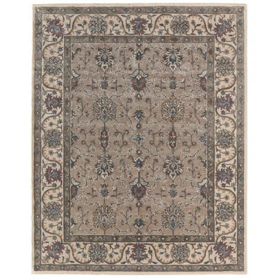 Azalea Vintage Oriental Taupe/Ivory/Blue Area Rug | Wayfair North America