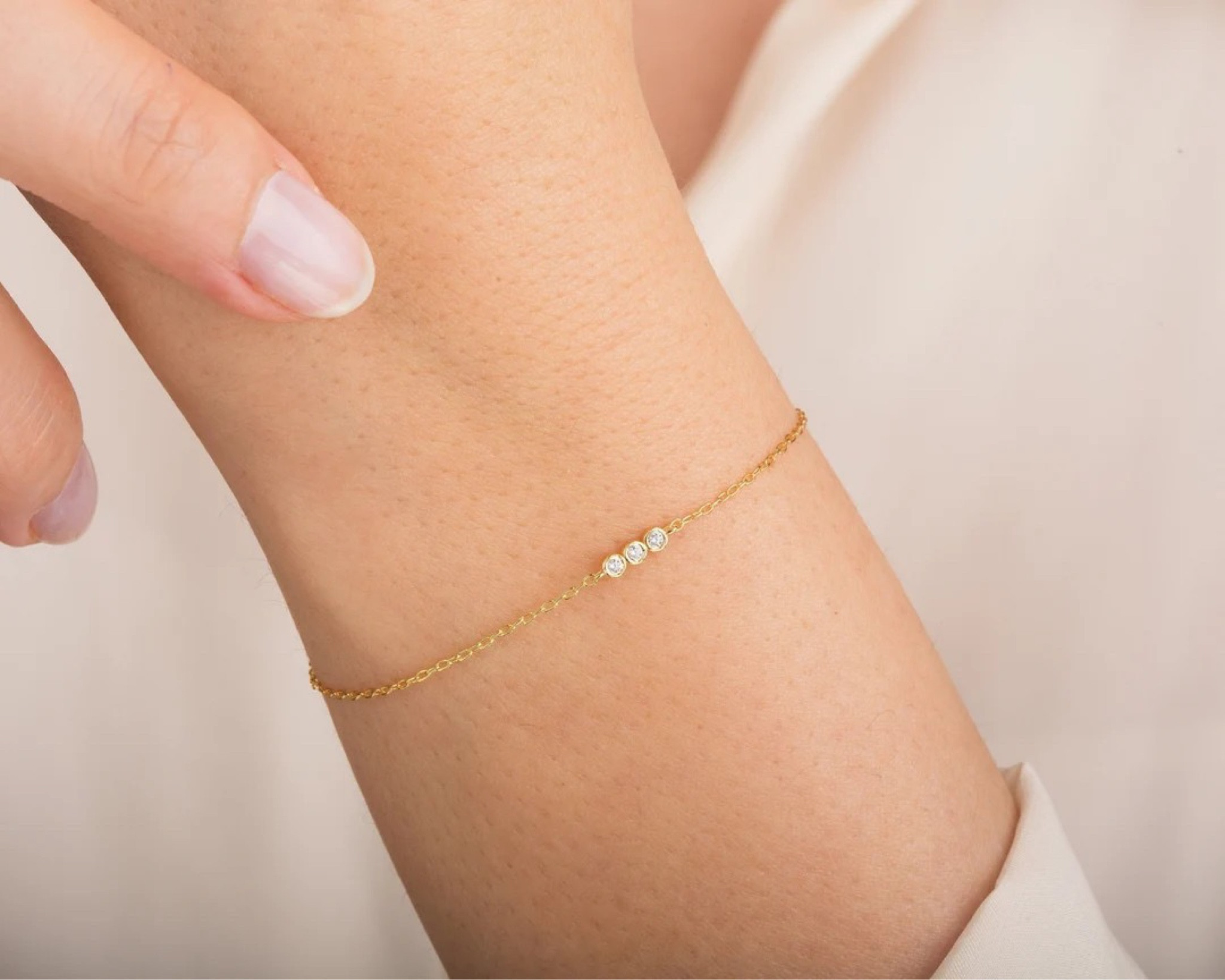 Anyone else find 10,000 things you want for yourself when Christmas shopping for others?! 😅

That was the case when I came across this gorgeous 14k solid gold dainty diamond necklace on Etsy. 

I knew I needed it. It’s less than $200 and on sale for 20% off today! I know this is a piece I will wear every single day for years.

I definitely recommend measuring your wrist to get accurate sizing!

These are handmade and while the listing offers up to an 8” bracelet, I’m sure you can message the store owner to request a custom size!

Just ordered mine and will let you know what I think when it 

#LTKGiftGuide #LTKHoliday #LTKHolidaySale