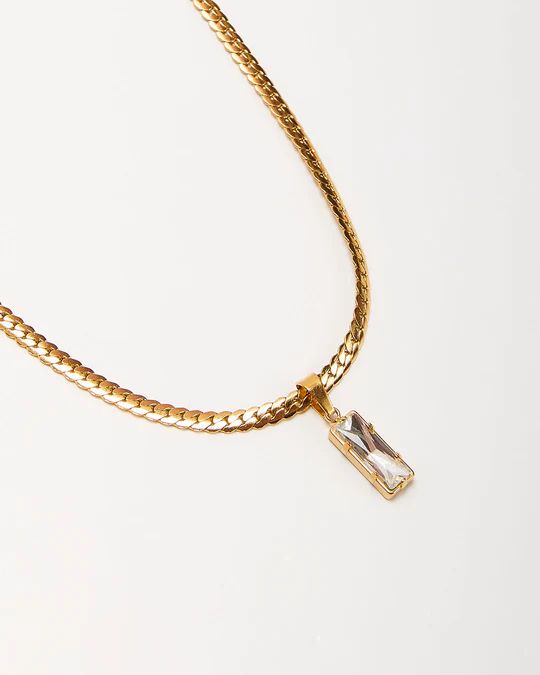 Cerise Rhinestone Pendant Necklace | VICI Collection
