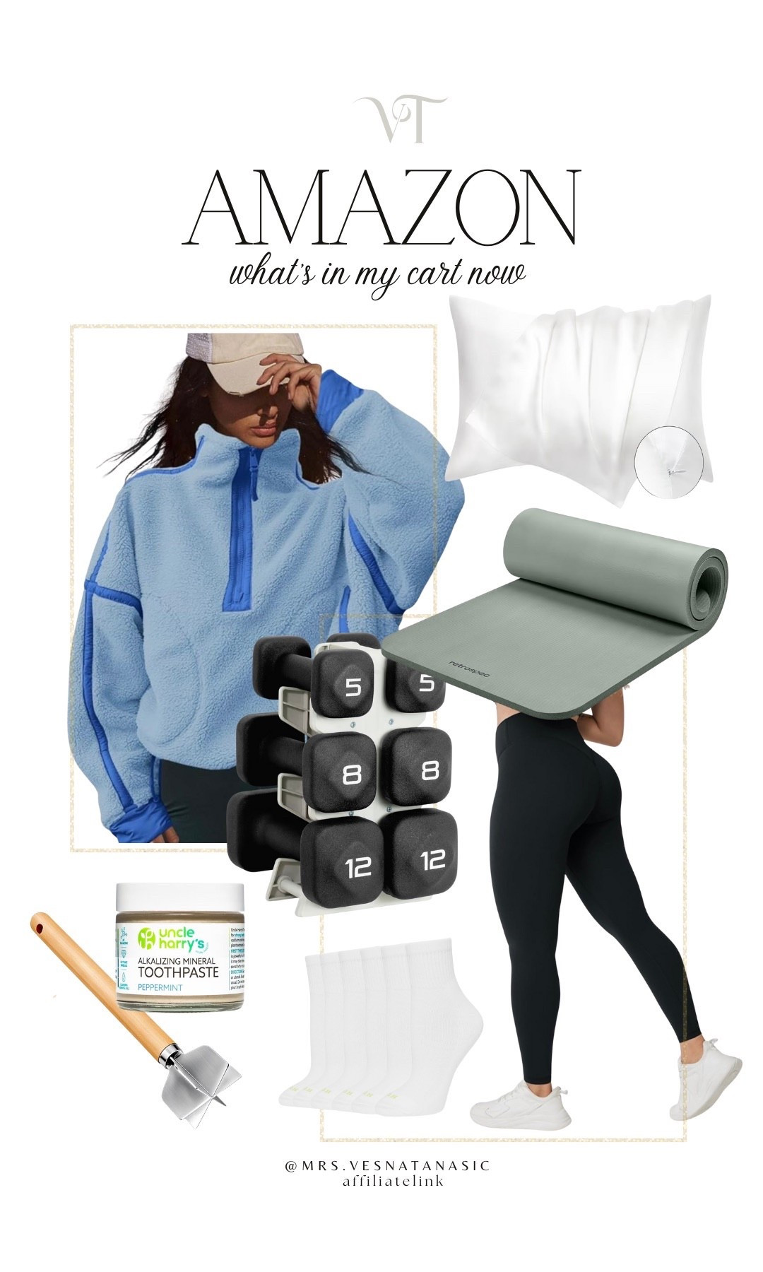 What’s currently in my Amazon cart 🤍
A mix of everyday favorites and a few things I’ve been meaning to try — from cozy athleisure to workout essentials and simple home finds.

Everything is linked here on LTK.


#LTKActive #LTKHome #LTKootd