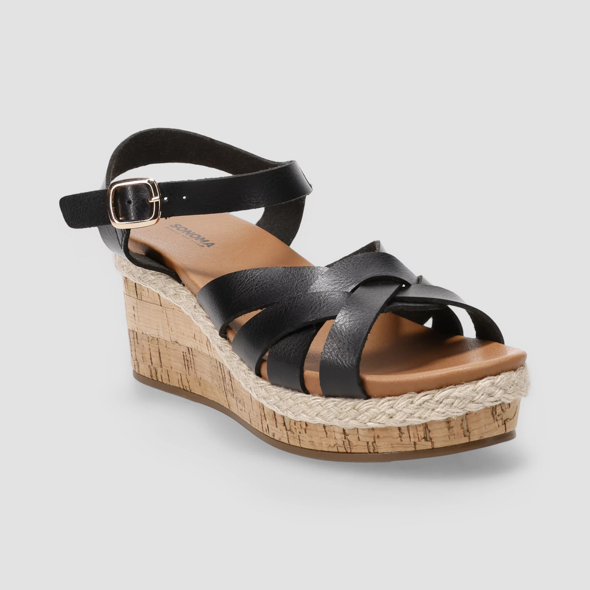 Sonoma Goods For Life® Neiomy Women's Cork Wedge Sandals | Kohl's