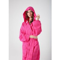 Personalized Hot Pink Lightweight Robe For Women, Kimono Robe, Custom Dressing Gown, Hooded Cotton Summer Bridal Party | Etsy (US)