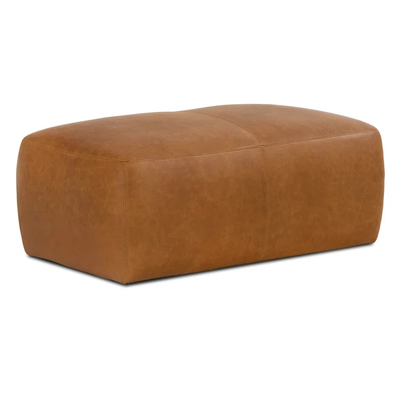 Mural Leather Ottoman | Wayfair Professional