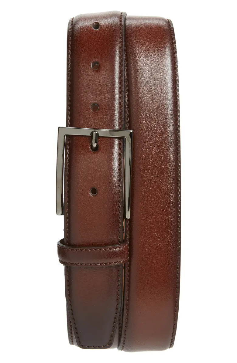 Marco Burnished Leather Belt | Nordstrom