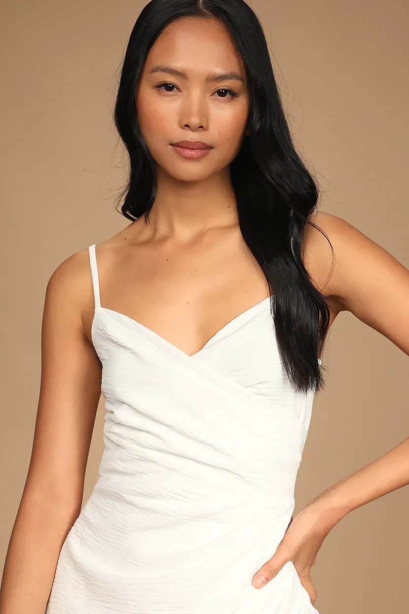 Stunning Manner Ivory Sleeveless Tulip Midi Dress | Lulus (US)