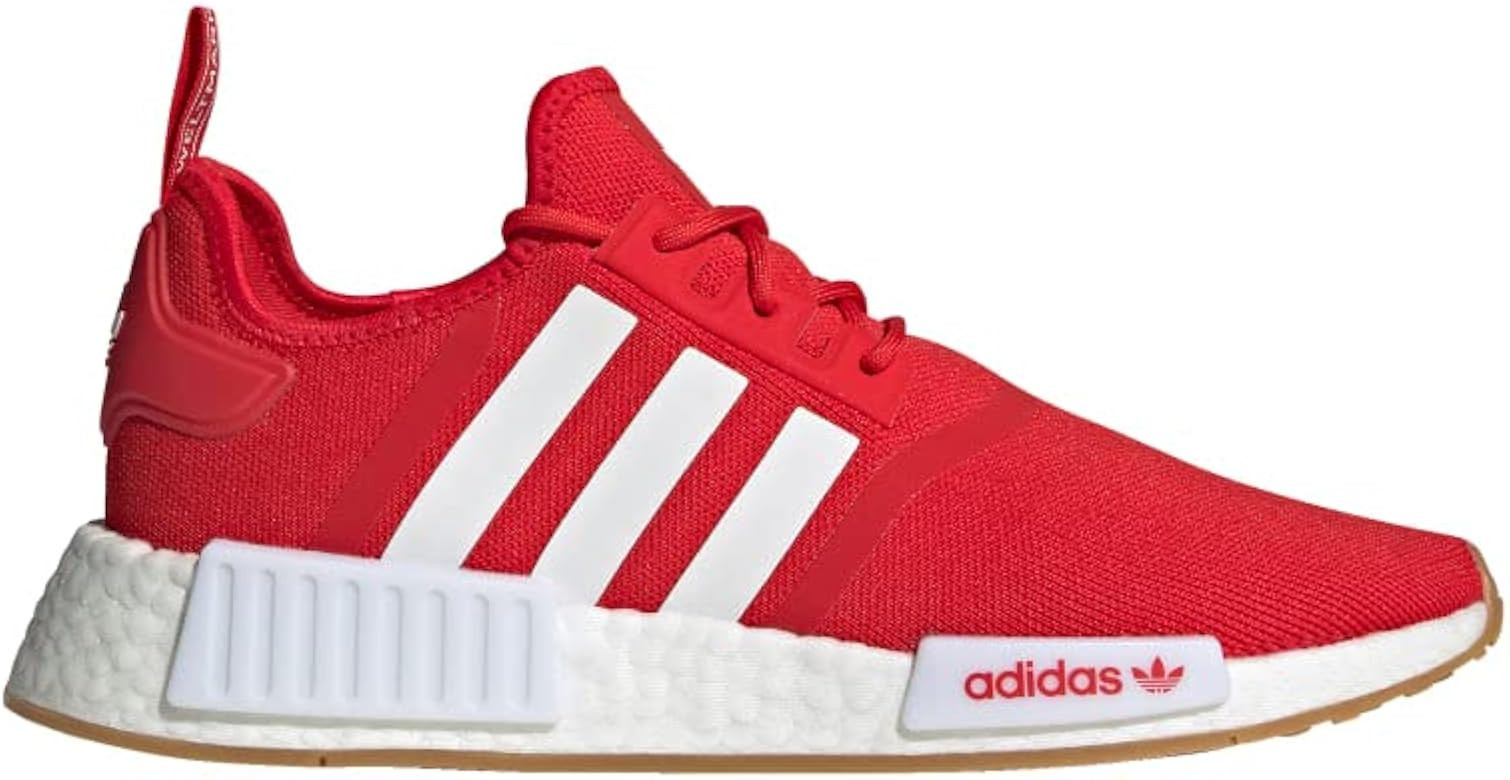 adidas Mens NMD R1 Lace Up Sneakers Shoes Casual - Red | Amazon (US)
