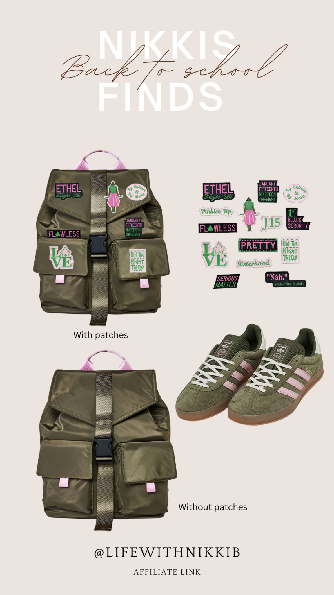 Back to school : pink and green style 

#LTKItBag #LTKShoeCrush #LTKBacktoSchool