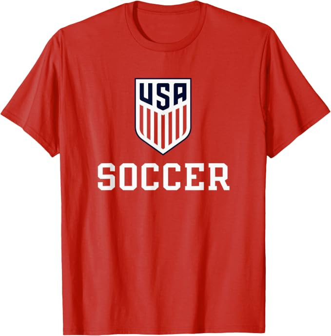 United States Soccer Icon Red USMNT Officially Licensed T-Shirt | Amazon (US)